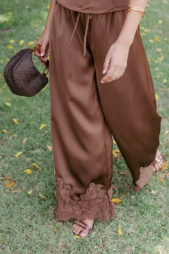 Viola Drawstring Wide Leg Pant