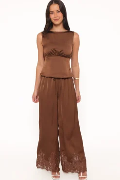 Viola Drawstring Wide Leg Pant