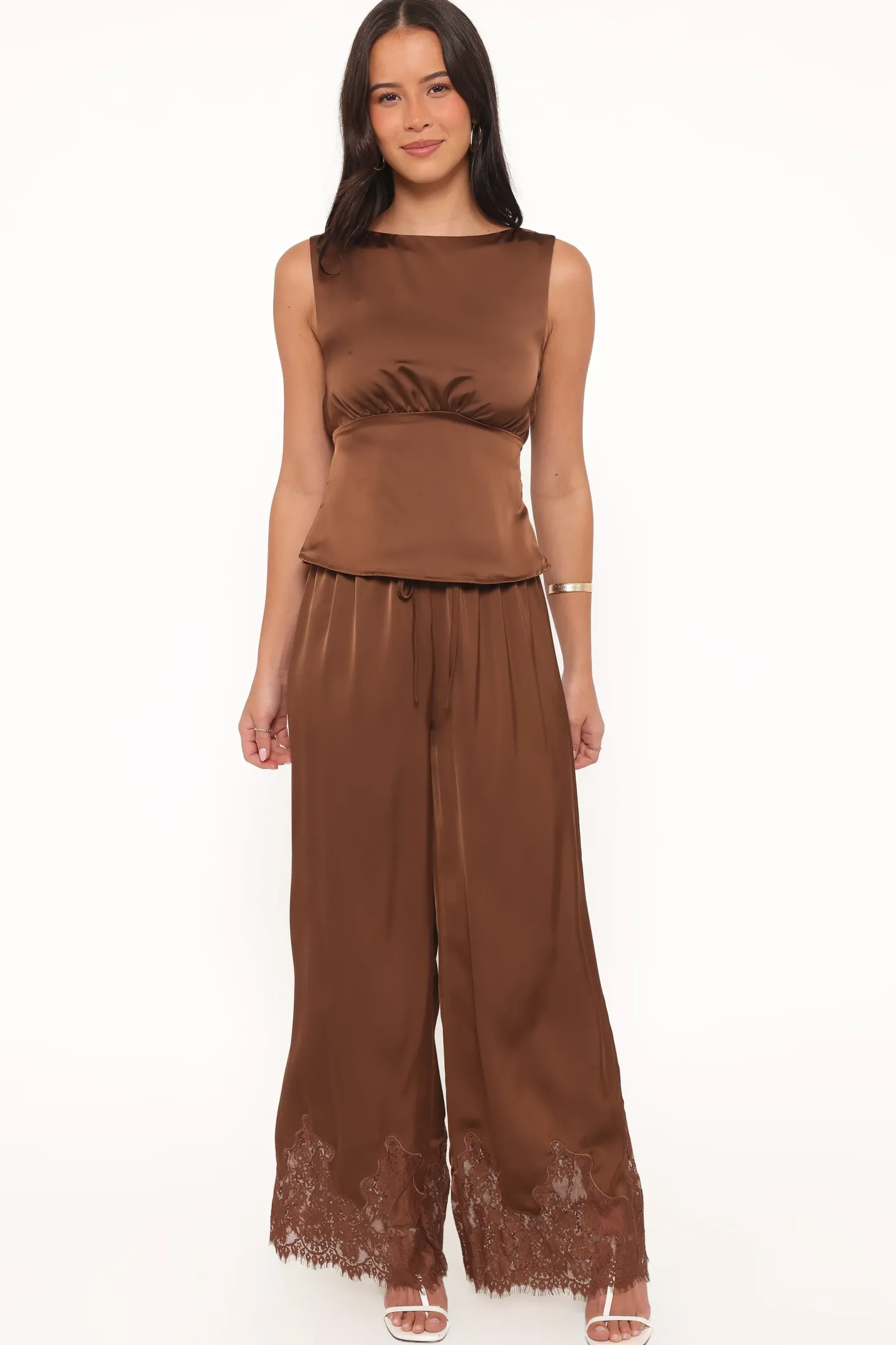 Viola Drawstring Wide Leg Pant