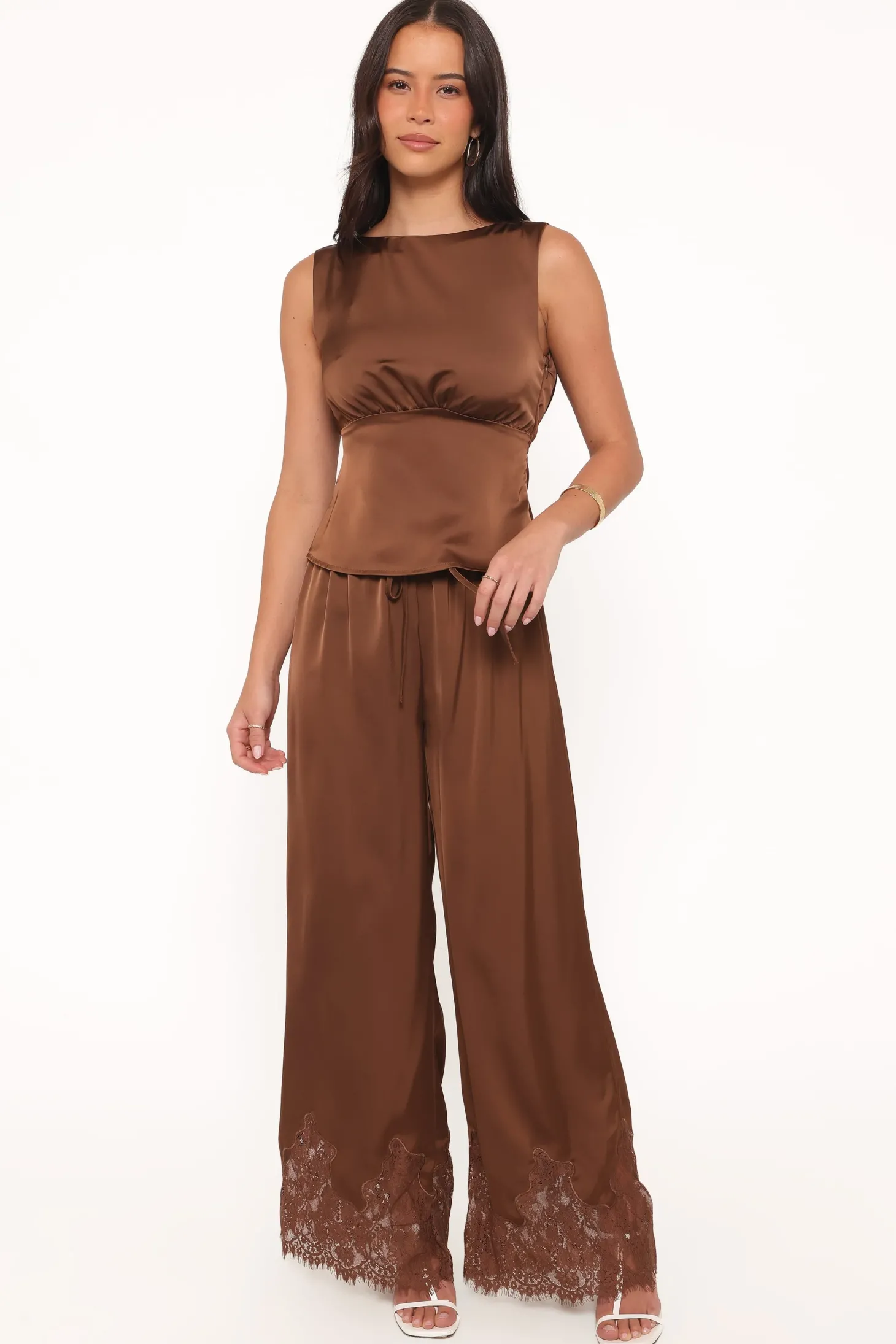 Viola Drawstring Wide Leg Pant