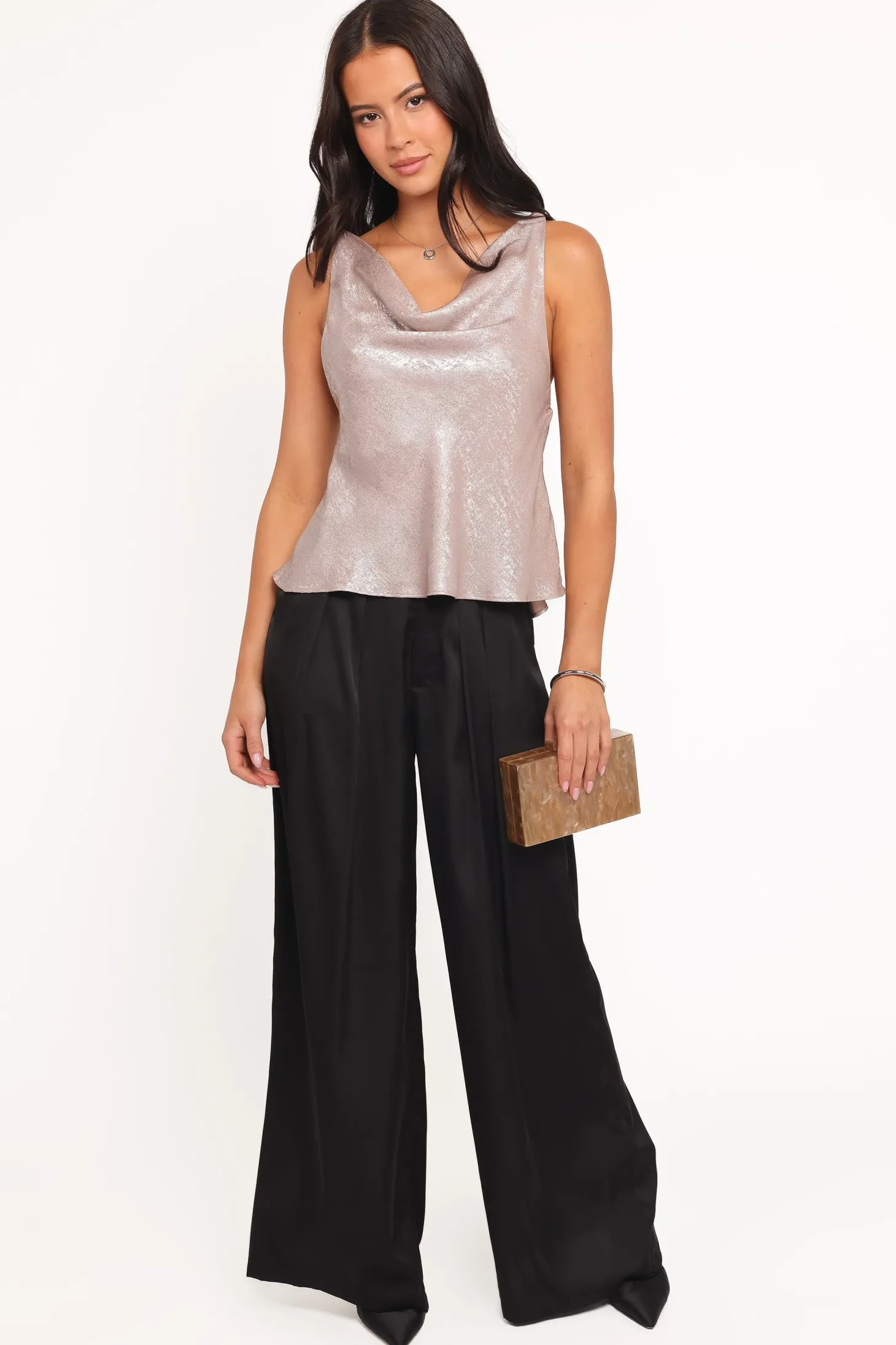 Vita Cowl Neck Cami Top