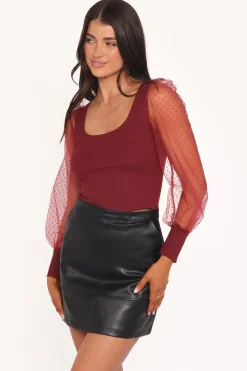 Wesson Sheer Sleeve Top