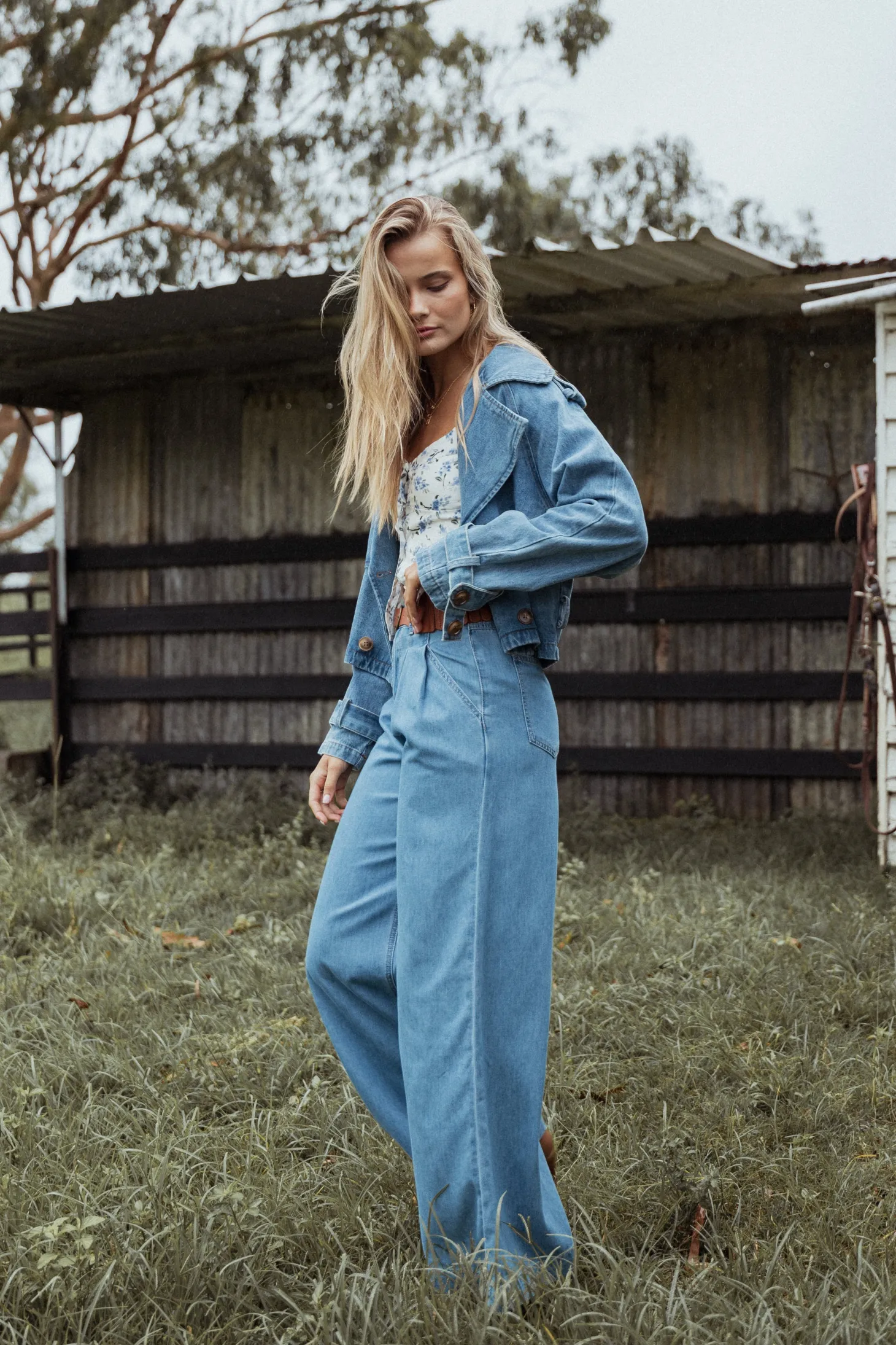Westwood Waist Tie Denim Jacket