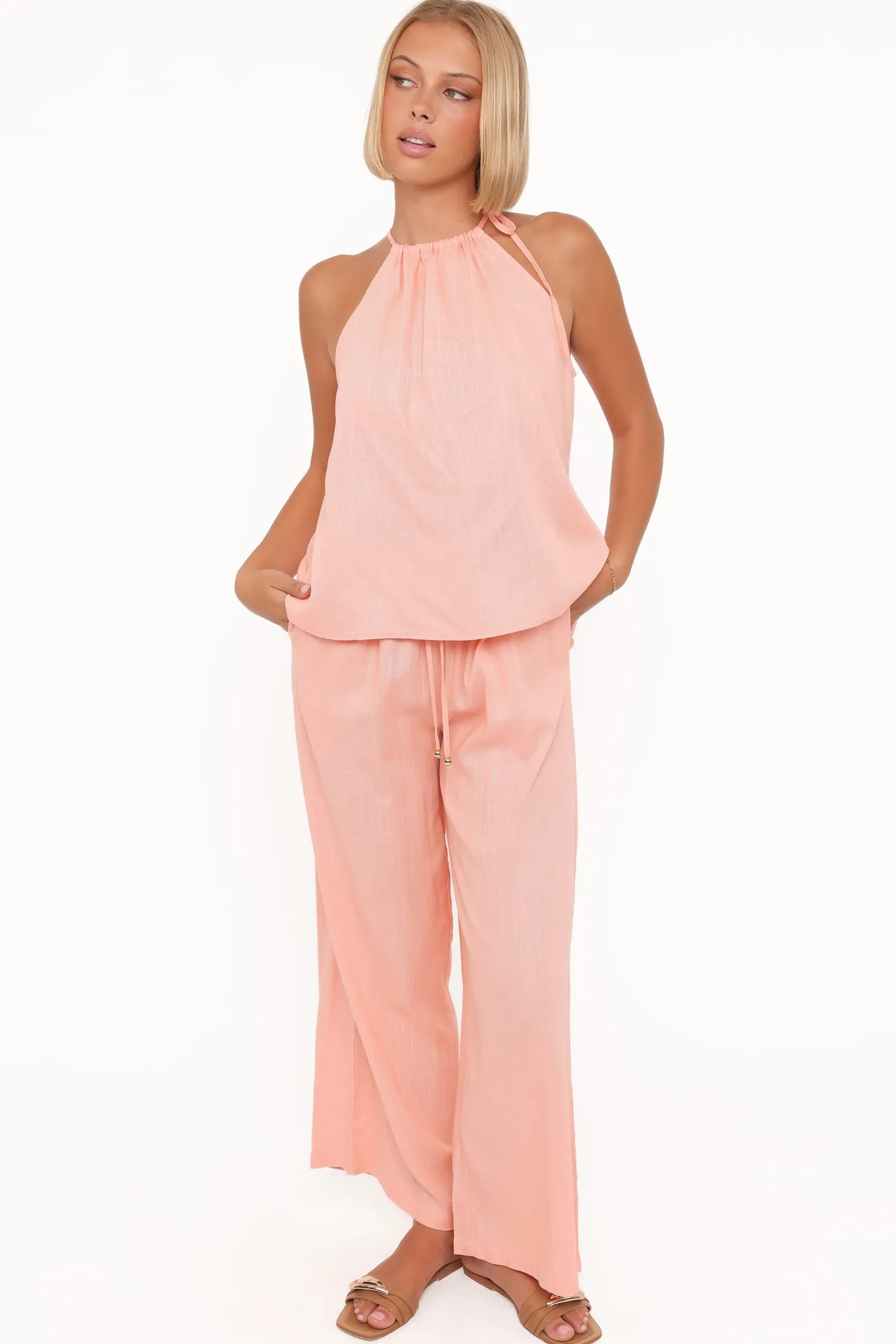 Wren Halter Tie Top