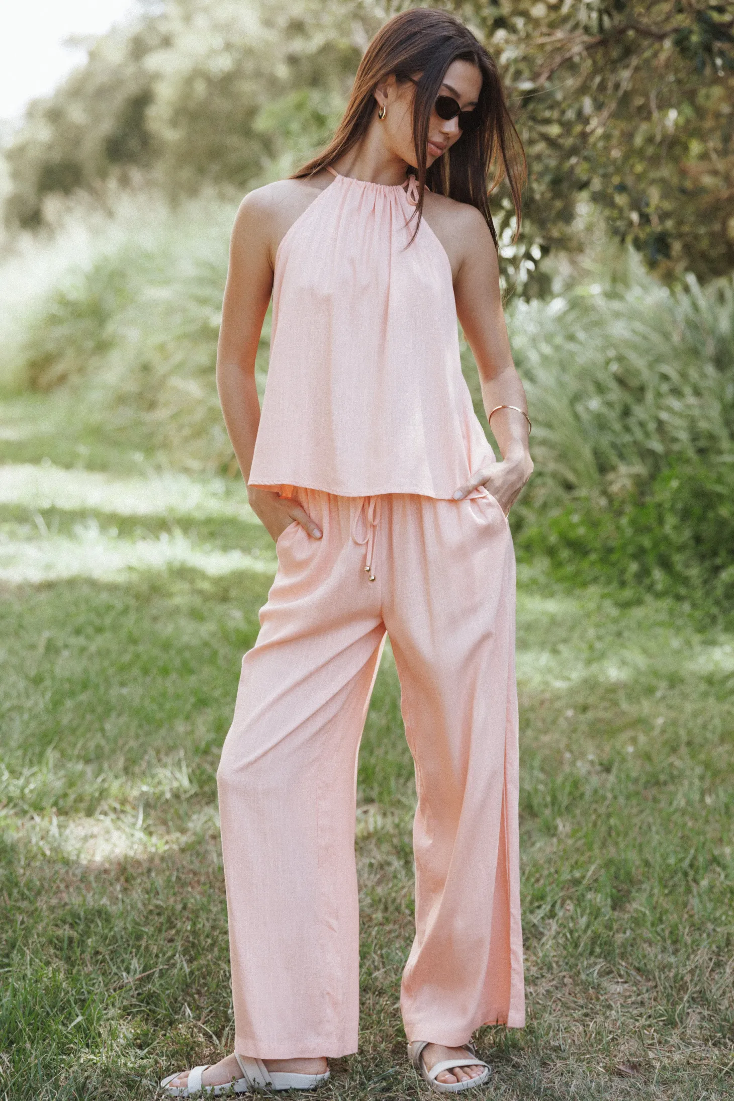 Wren Halter Tie Top
