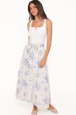 Xander Tie Waist Midi Skirt