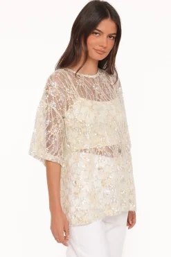 Yonder Sheer Lace Tee Top