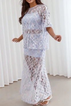 Yonder Sheer Lace Tee Top