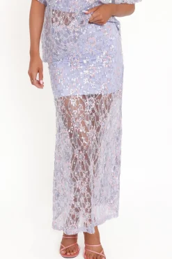 Yonder Sheer Panel Lace Maxi Skirt