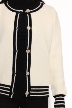 Yorkshire Contrast Hem Cardigan