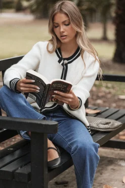 Yorkshire Contrast Hem Cardigan