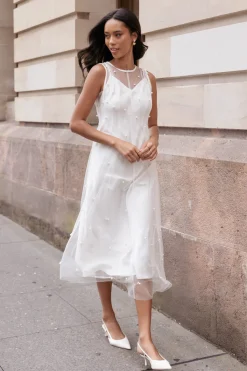 Yulia Pearl Midi Dress