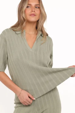Yulissa Wide Ribbed Pant Set