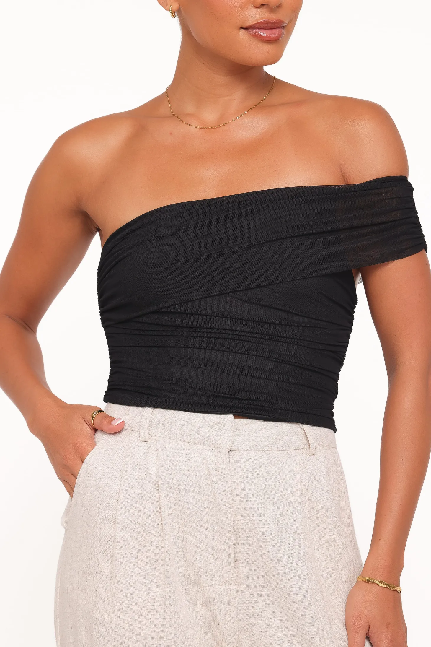 Zachary One Shoulder Top