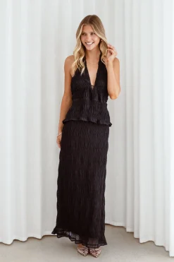 Zafira Textured Halter Top