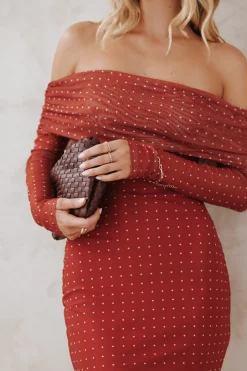 Zeva Off Shoulder Maxi Dress