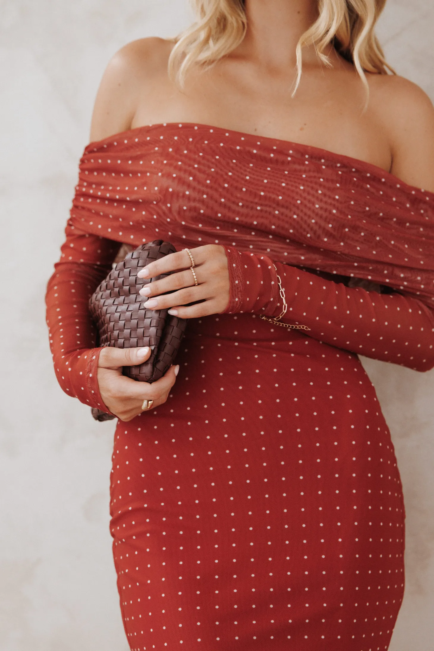 Zeva Off Shoulder Maxi Dress