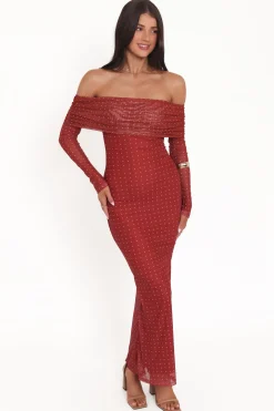 Zeva Off Shoulder Maxi Dress