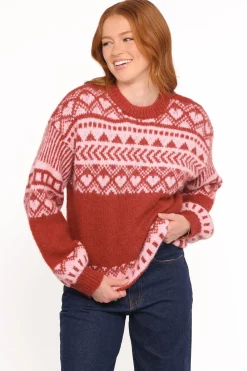 Zinnia Fairisle Knit Sweater