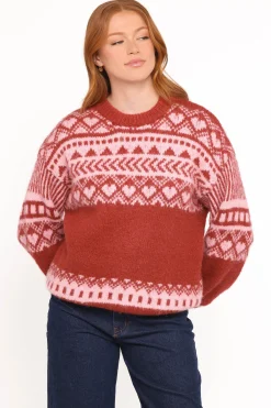 Zinnia Fairisle Knit Sweater
