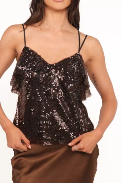 Zinnia Sequins Sleeveless Top