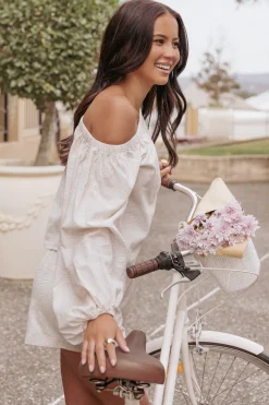 Zion Off Shoulder Long Sleeve Top