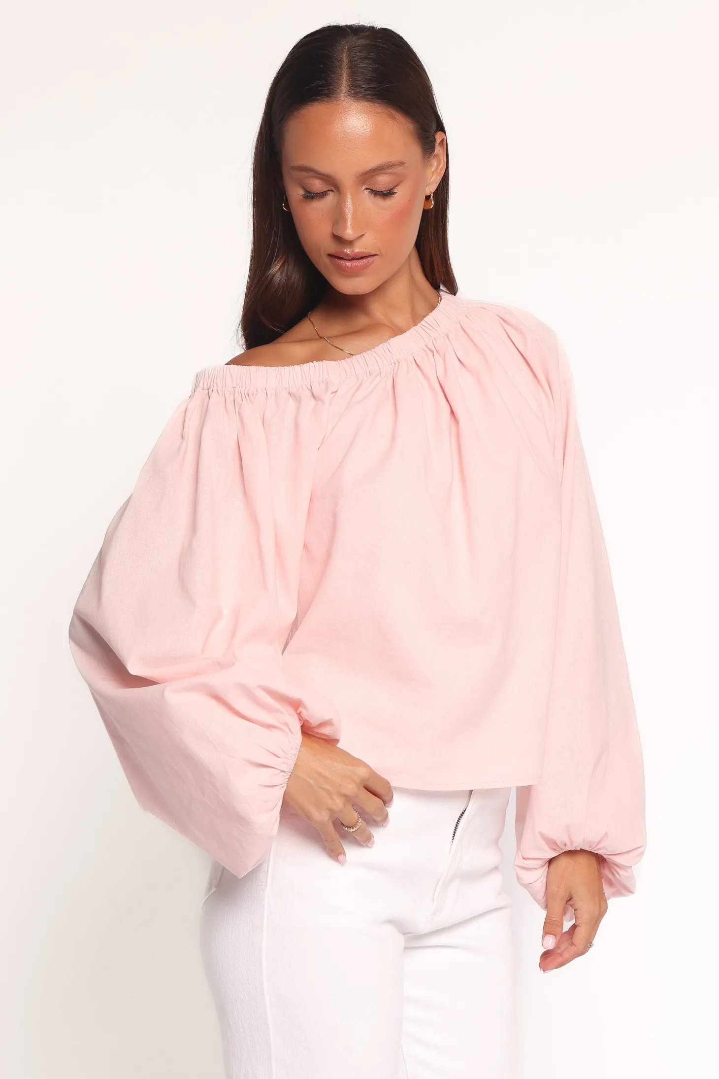 Zion Off Shoulder Long Sleeve Top