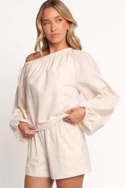 Zion Off Shoulder Long Sleeve Top