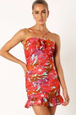 Zuri Rosette Mini Dress